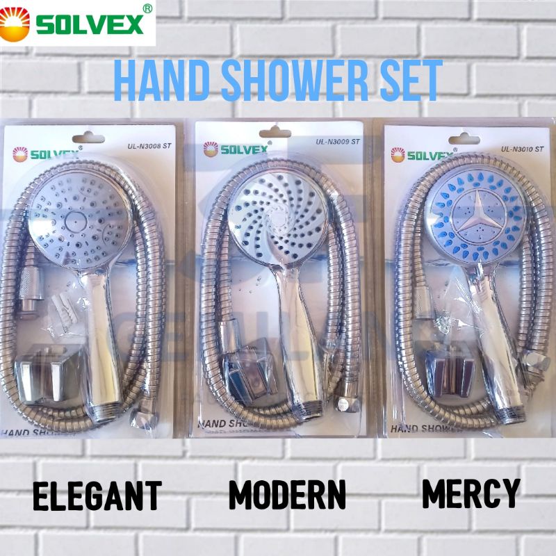 SOLVEX - HAND SHOWER SET MANDI WARNA CHROME HIGH QUALITY