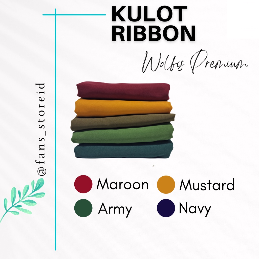 KULOT RIBBON PREMIUM HIGHWAIST KOREAN STYLE