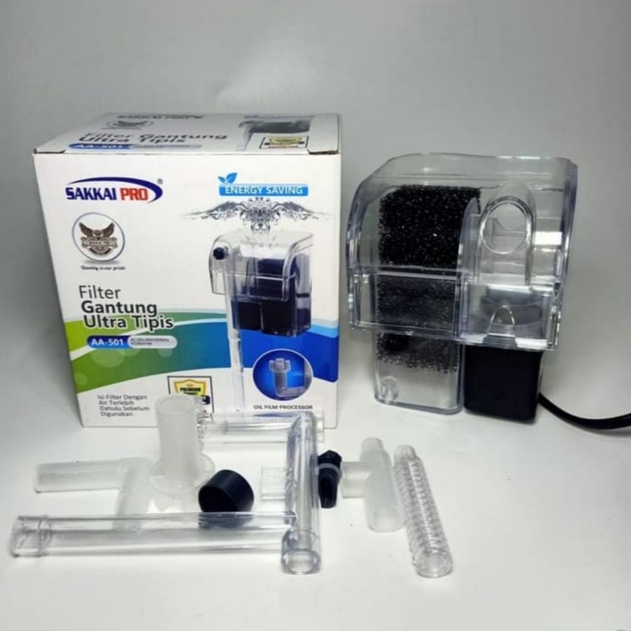 Mesin filter aquarium gantung 501 / Hanging / water pump / power head / Mesin pompa / filter samping