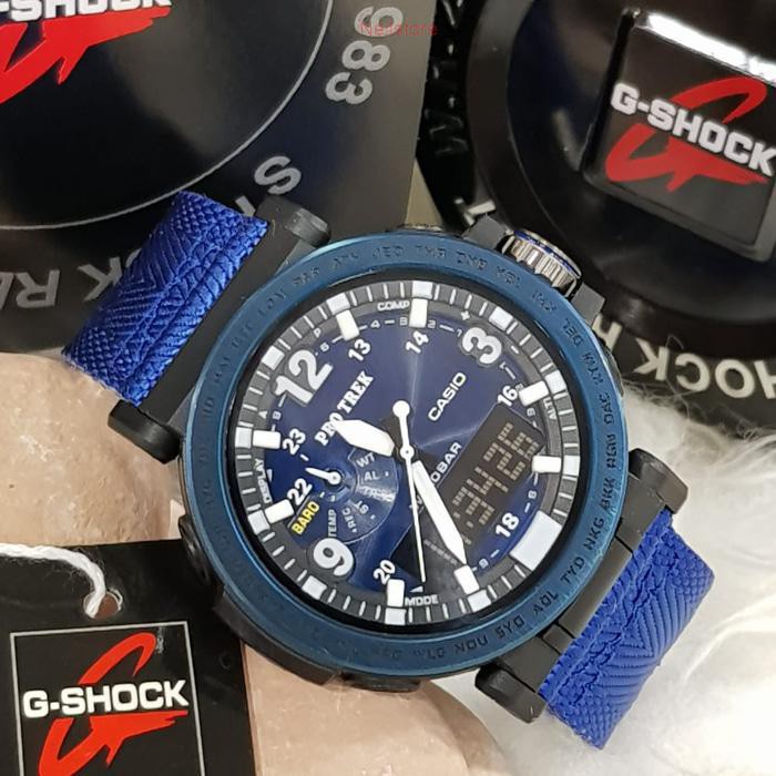 Jam tangan pria g shock protrek prg600 kanvas strap