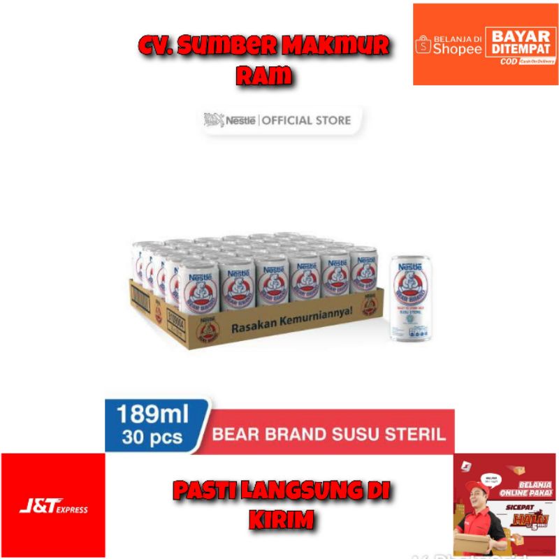 

Bear Brand Kaleng 189ml x 30pcs / 1 Karton