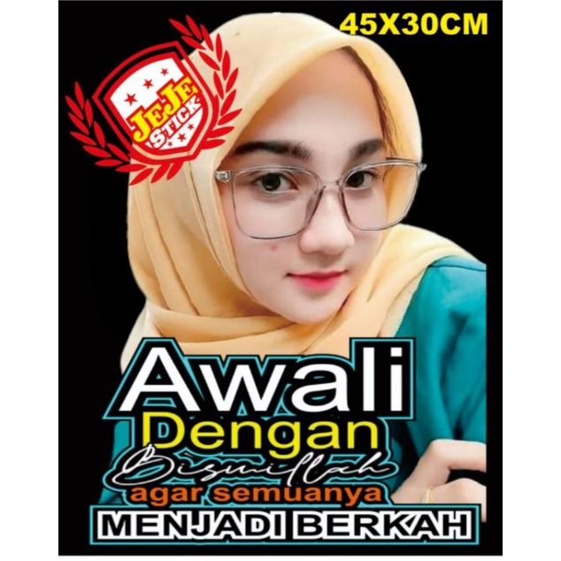 

STICKER PRINTING GAMBAR DENGAN KATA-KATA UNTUK KACA ATAU PINTU TRUCK PICKUP MOBIL DLL