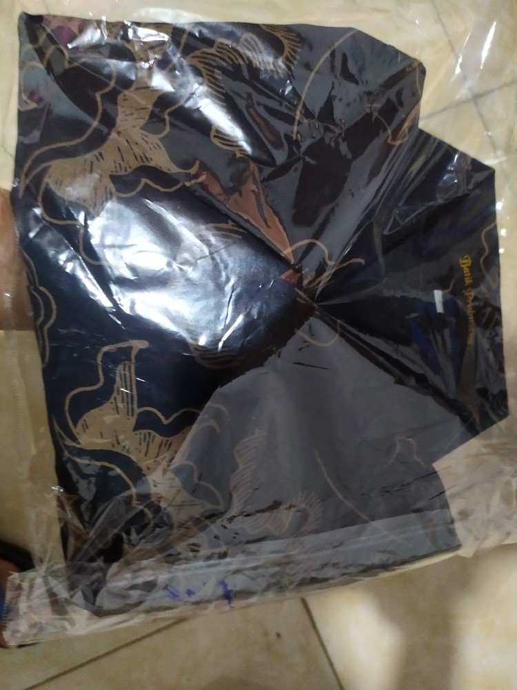 Prabowo Kemeja Batik Pria Lengan Panjang Motif Batik Printing Bahan Katun Baju Couple Cowok