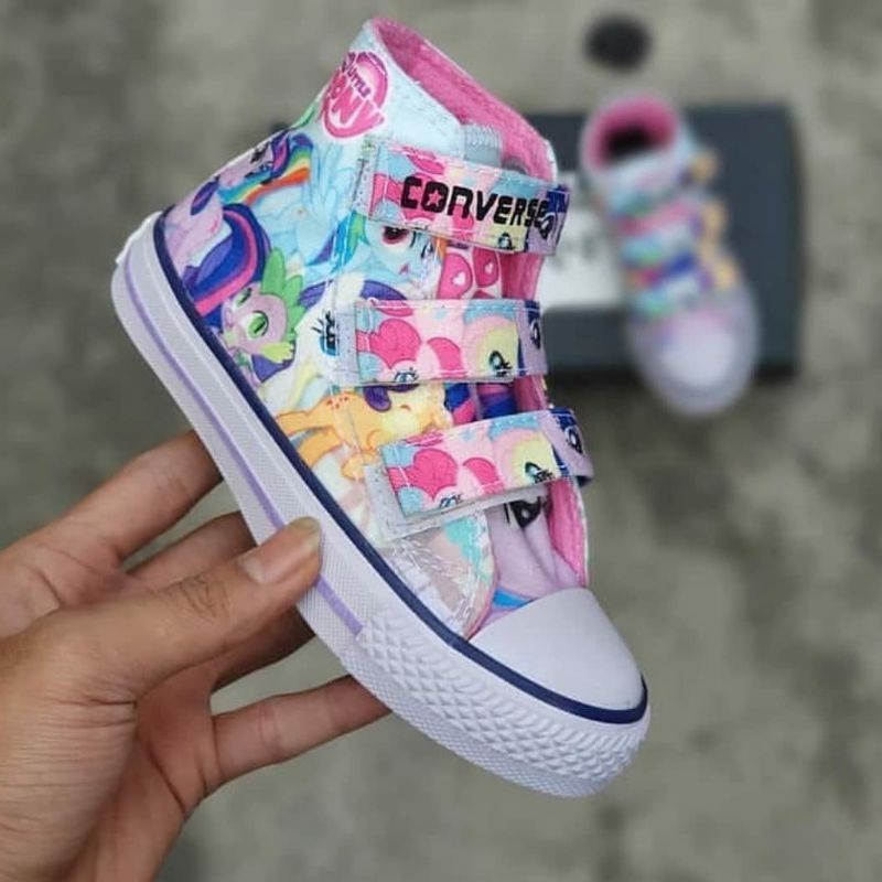 SEPATU ANAK CONVERSE HIGH MOTIF KUDA PONY/ SEPATU ANAK PEREMPUAN KEREN