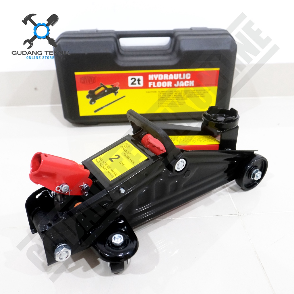 Dongkrak Buaya BRANO 2 Ton / Dongkrak Mobil 2Ton BRANO - Hydraulic Trolley Jack Mobil 2T