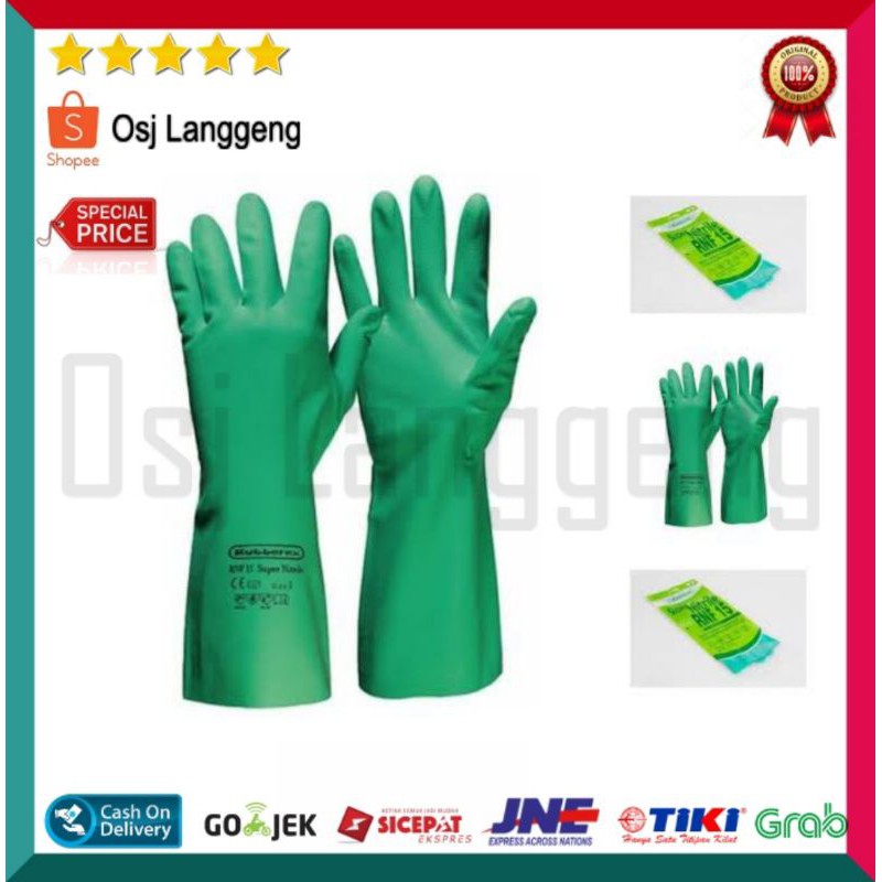 BISA COD |  Sarung Tangan Karet RUBBEREX RNF15 Nitrile