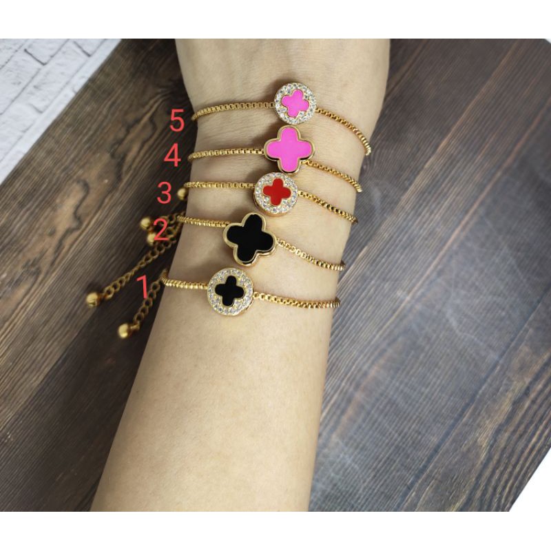 Fifi Fashion Gelang Simple Liontin warna Model Perhiasan Lapis emas 12#