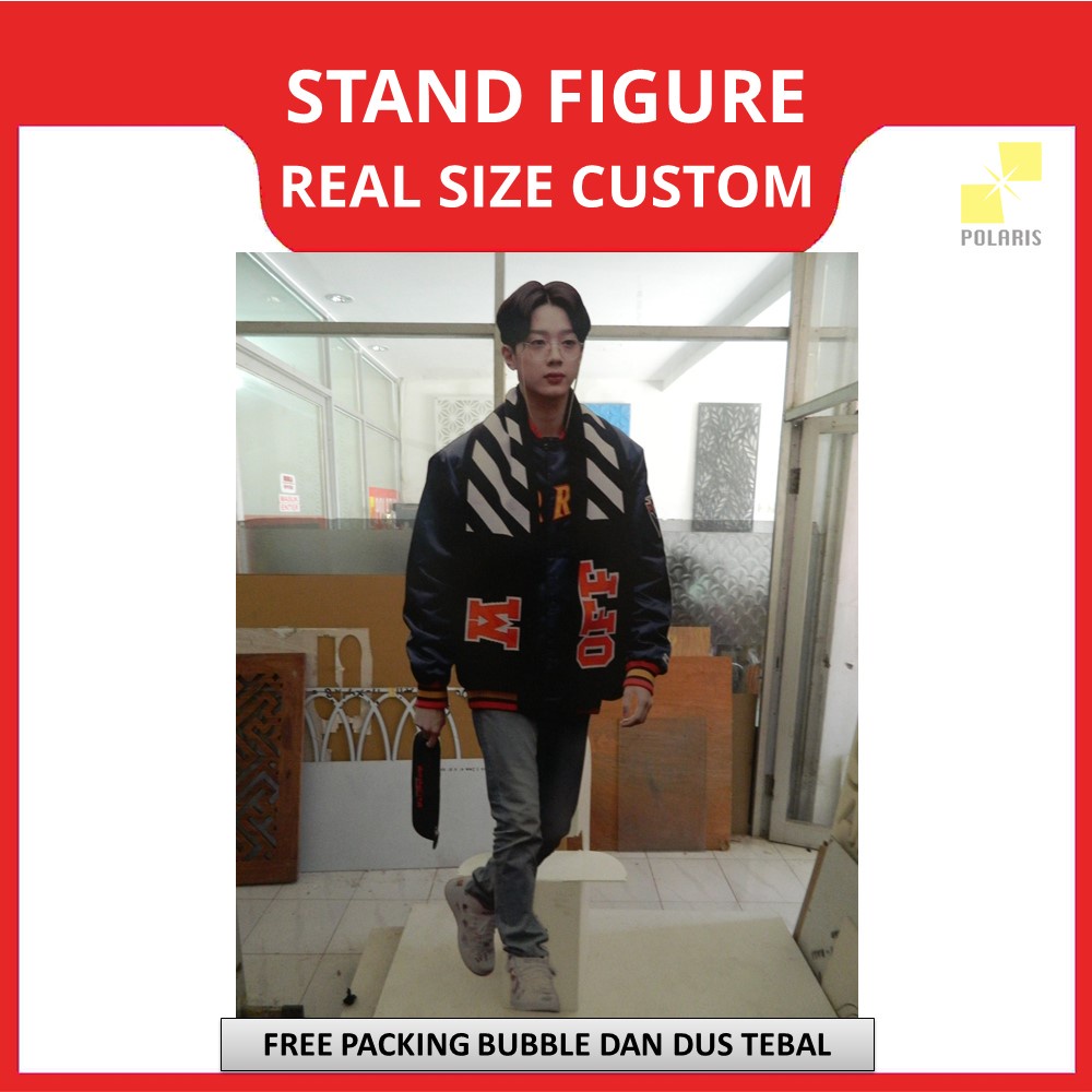 STANDEE CUSTOM REAL SIZE - STAND FIGURE KPOP HUMAN SIZE -STANDING CHARACTER/KARAKTER ANIME UKURAN BESAR