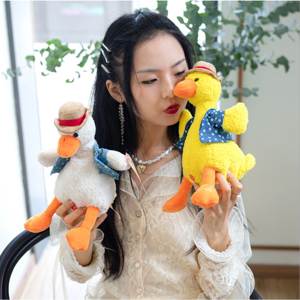 Boneka Ducks Perekam Suara bicara bebek dan musik/mainan boneka bebek/talking Ducks/meniru suara