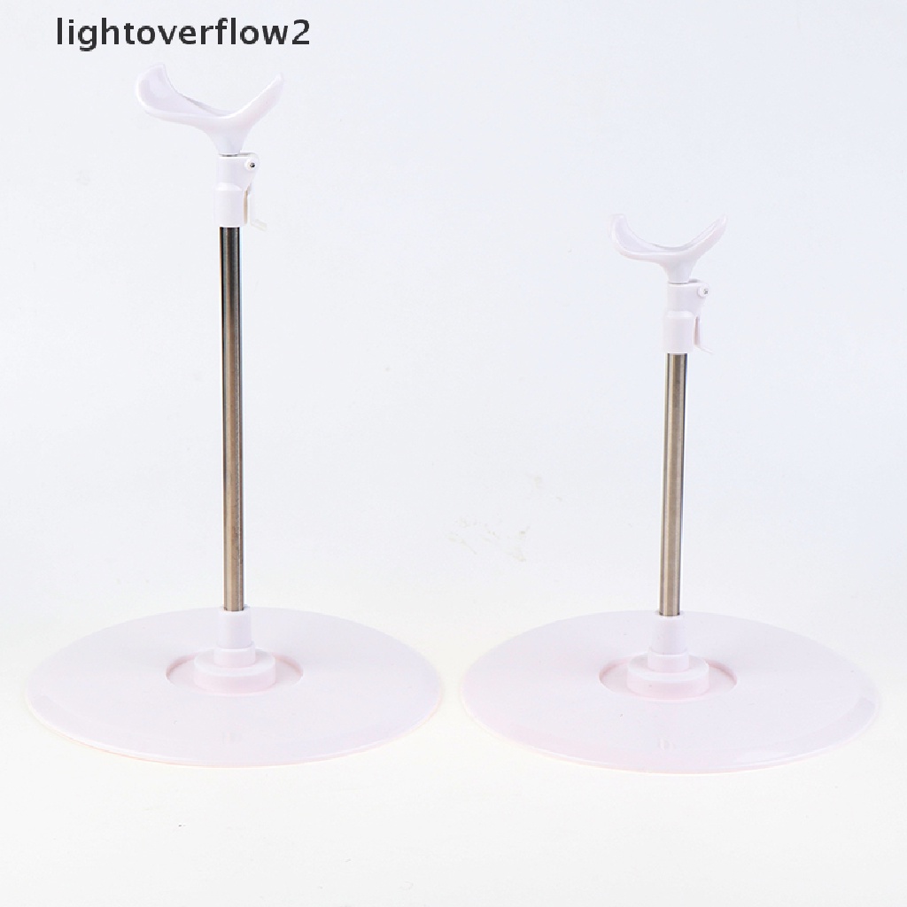 (lightoverflow2) Stand Holder / Dudukan Display Boneka Universal Bahan Stainless Steel Ukuran 36 / 42 / 48 / 60cm Adjustable