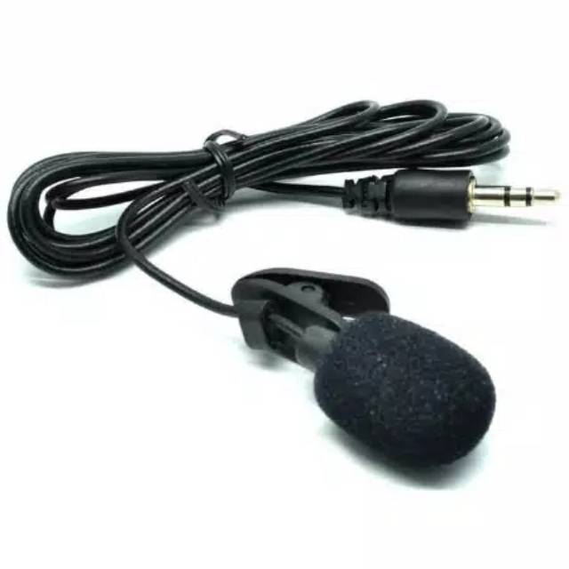 MIC VLOG CLIP ON MICROPHONE MICROFON KLIP SMULE SING VIDEO YOUTUBER BLACK AUDIO VLOGGER 3.5 JACK HP-1