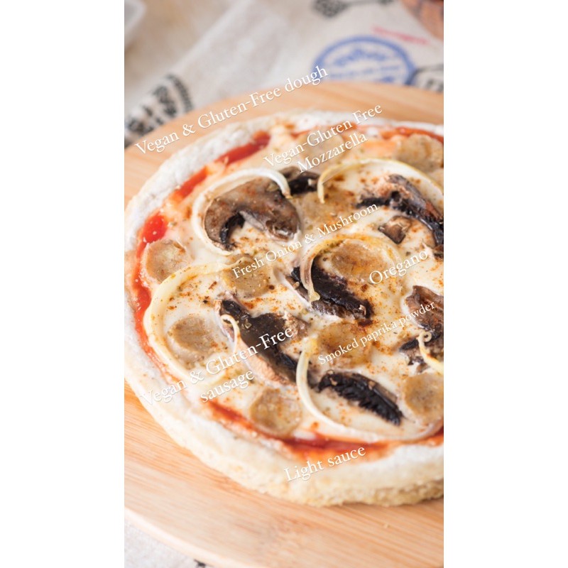 

Vegan & Gluten-Free Pizza (Pre-Order 1-3 hari)