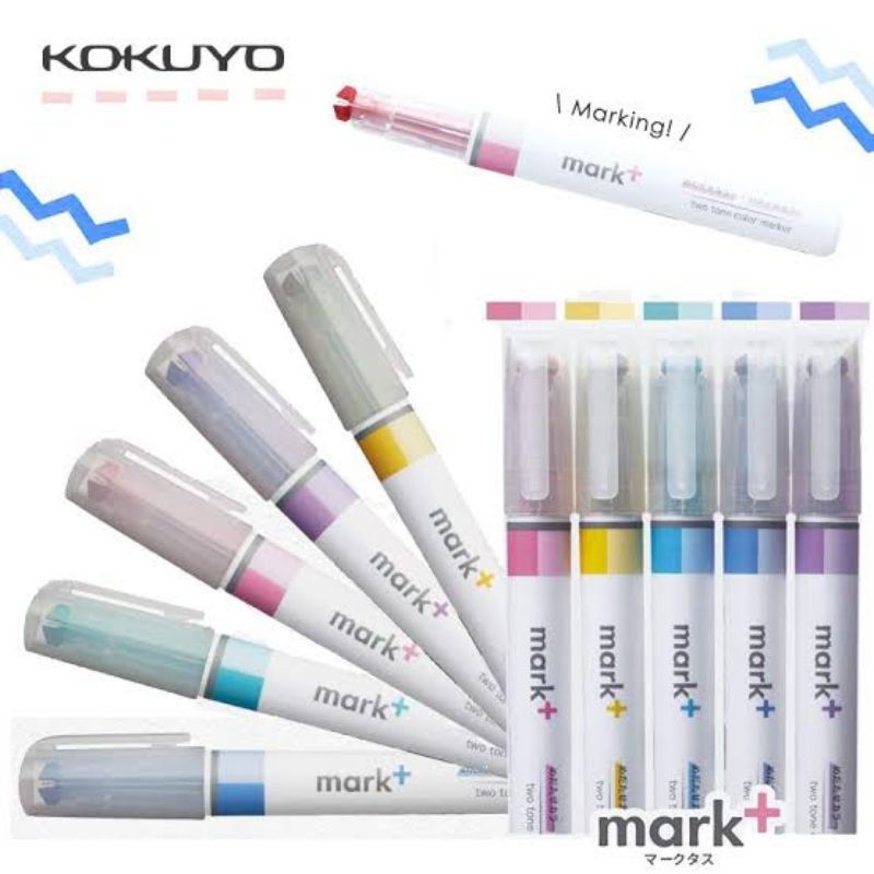 

Kokuyo Mark+ 2 in 1 Highlighter