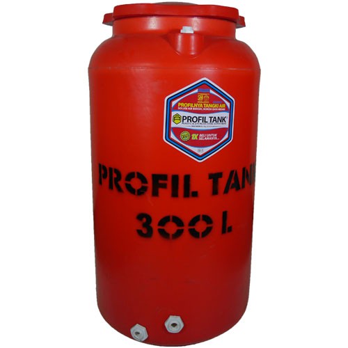 Tangki Air Plastik Profil Tank TDA 300 Liter Kimia Chemical Tandon Toren Tanki