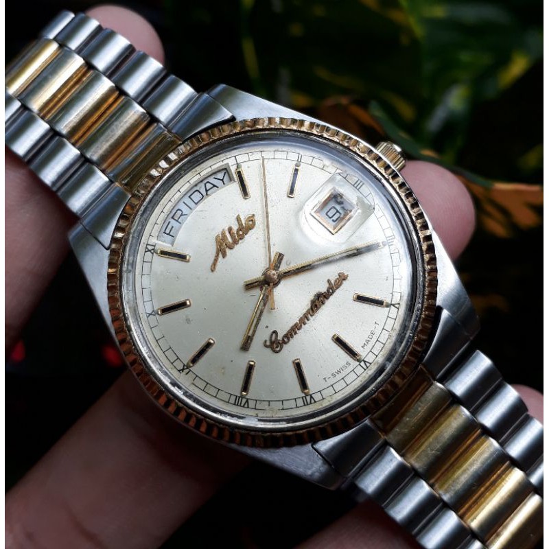 Jam Tangan Mido Commander President Automatic Original Vintage 8299