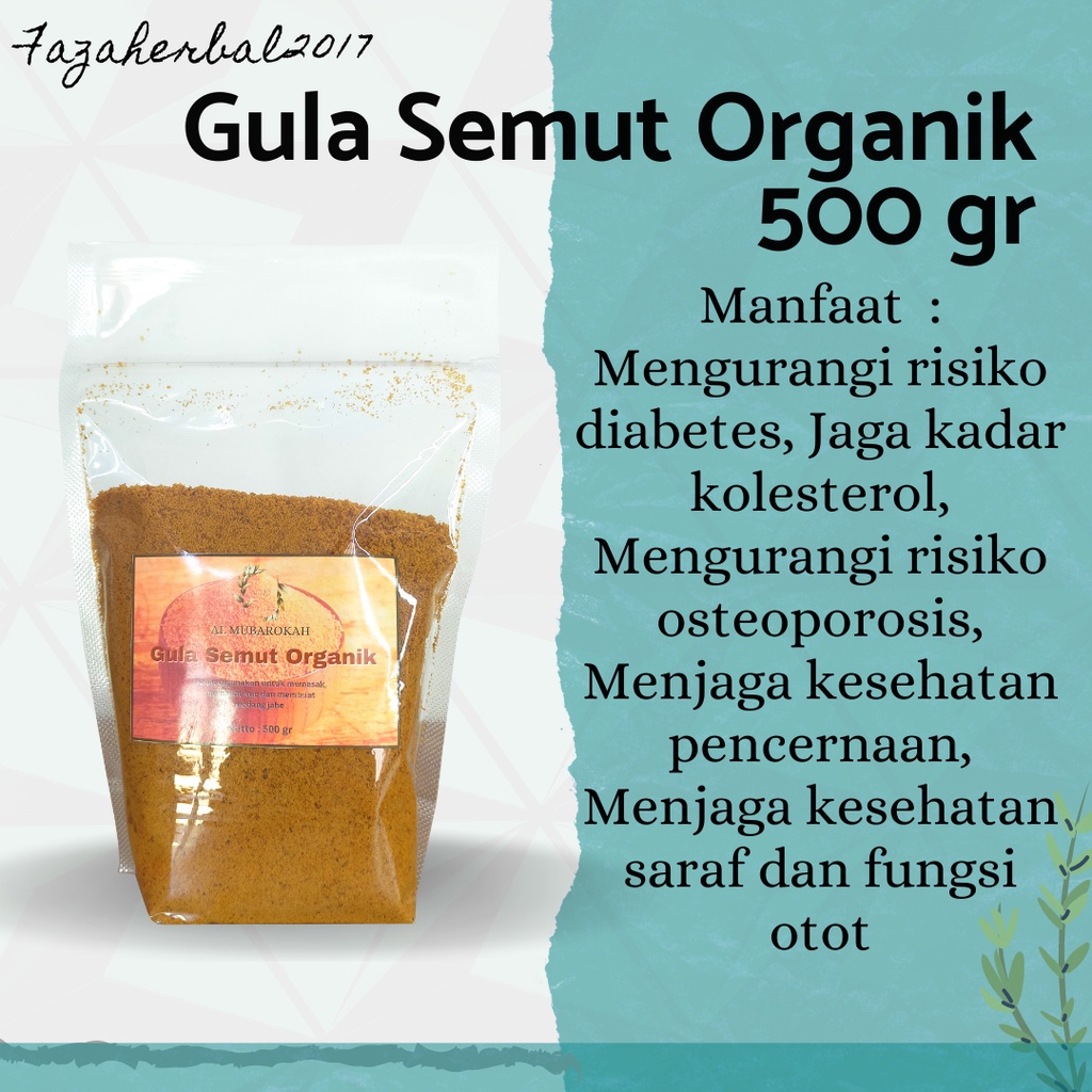 Gula Semut Organik 500 gr Al Mubarokah