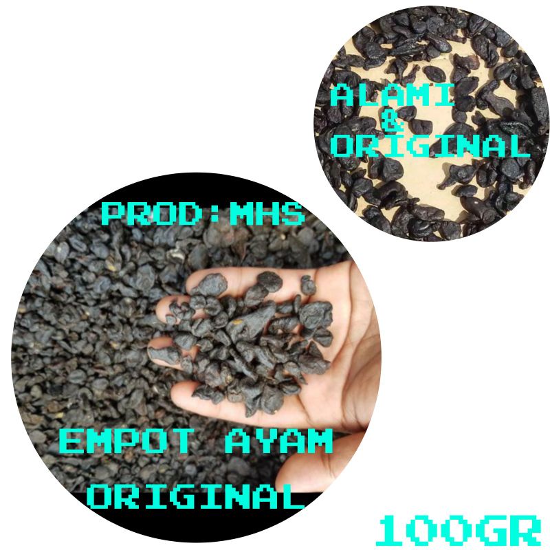 Mpot ayam / empot ayam / mpot-mpotan ayam hitam dan putih original 100gr