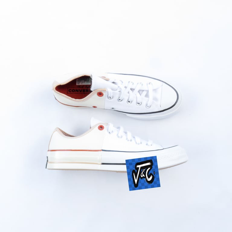 Sepatu Converse Chuck 70 70s Split Color Sunblocked Ox White Murah