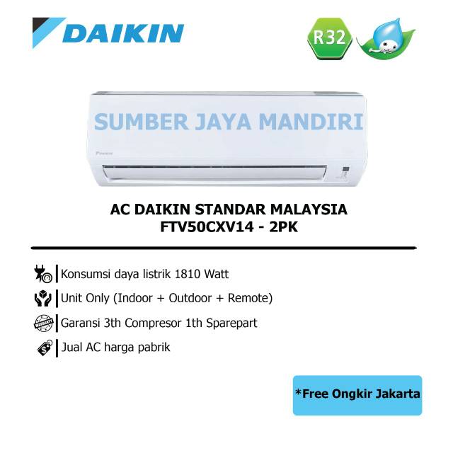 AC DAIKIN SPLIT FTV50CXV14- 2 PK - MALAYSIA