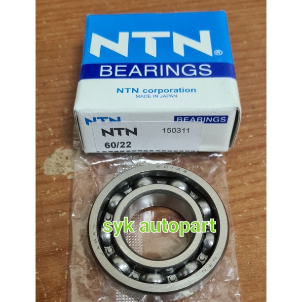 bearing 60/22 ntn tanpa tutup karet