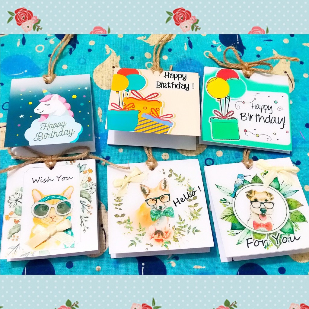 kartu ucapan greeting card animal unicorn birthday wedding anniversary wisuda