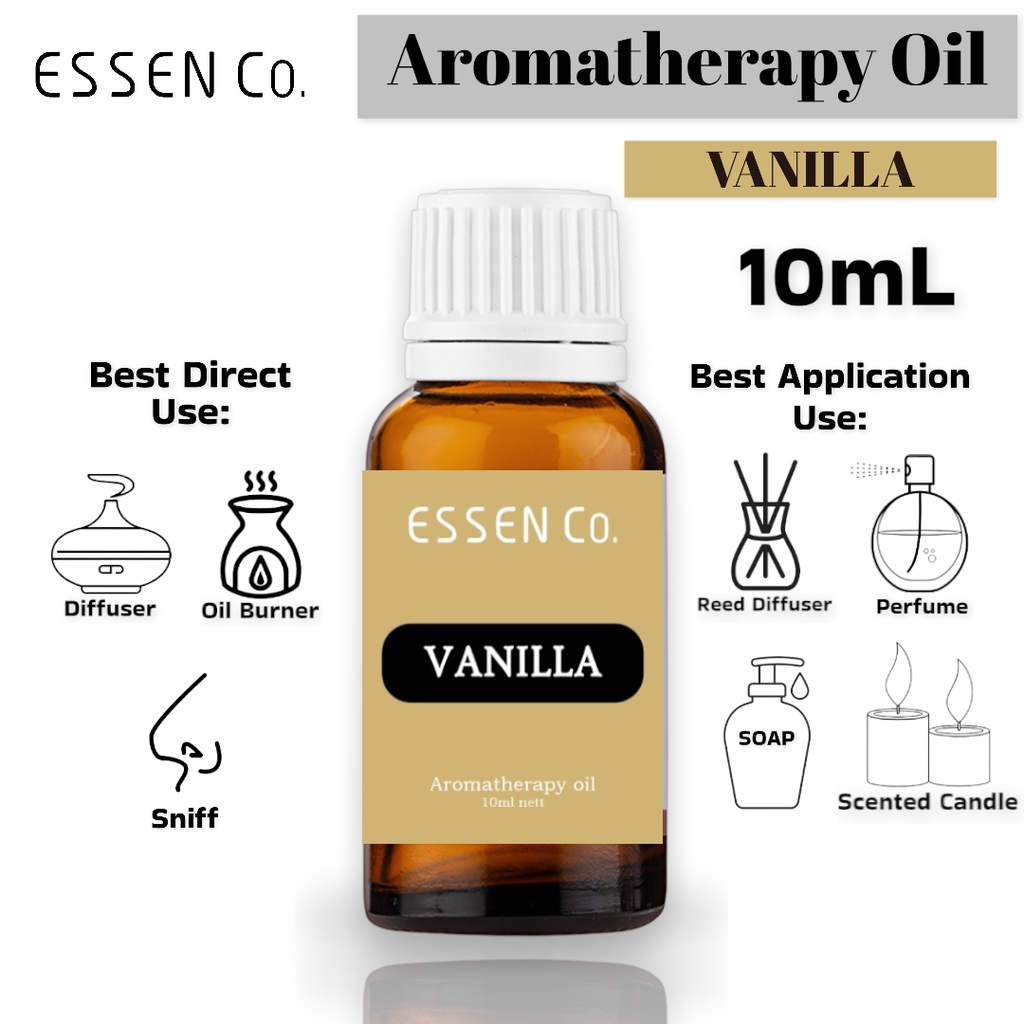 Essen Co Vanilla Essentail Oil Aromatherapy Pengharum Pewangi Ruangan Aromaterapi Minyak Vanila Vanili 10ml