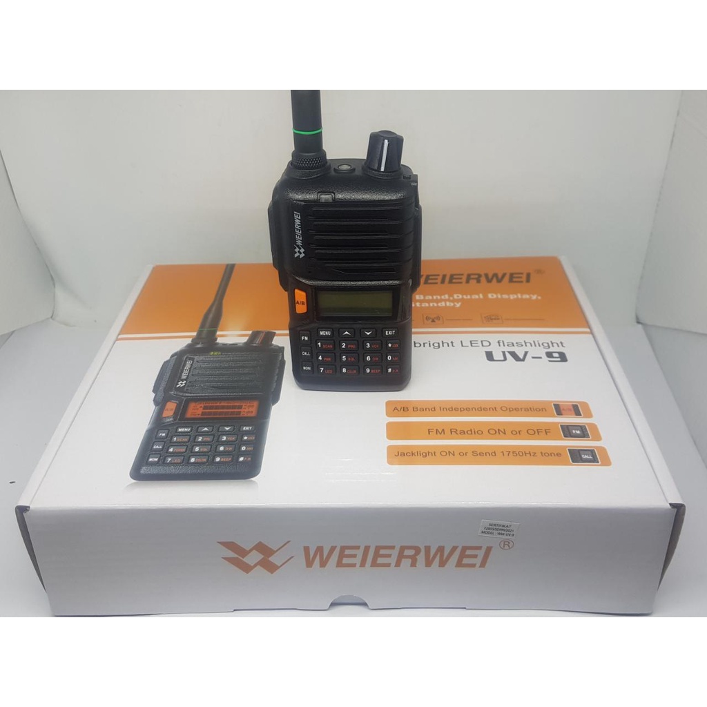HT HANDY TALKIE WEIERWEI UV-9 TRI BAND