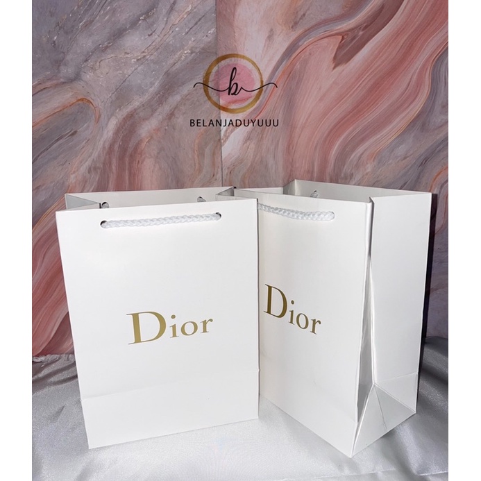 Paper Bag Dior Size Small Tempat Kotak Hadiah Parfum ( Ready Stock Jakarta )