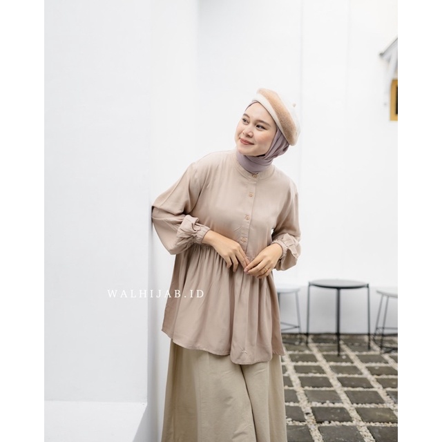 AMANDA BLOUSE - atasan wanita rayon twill