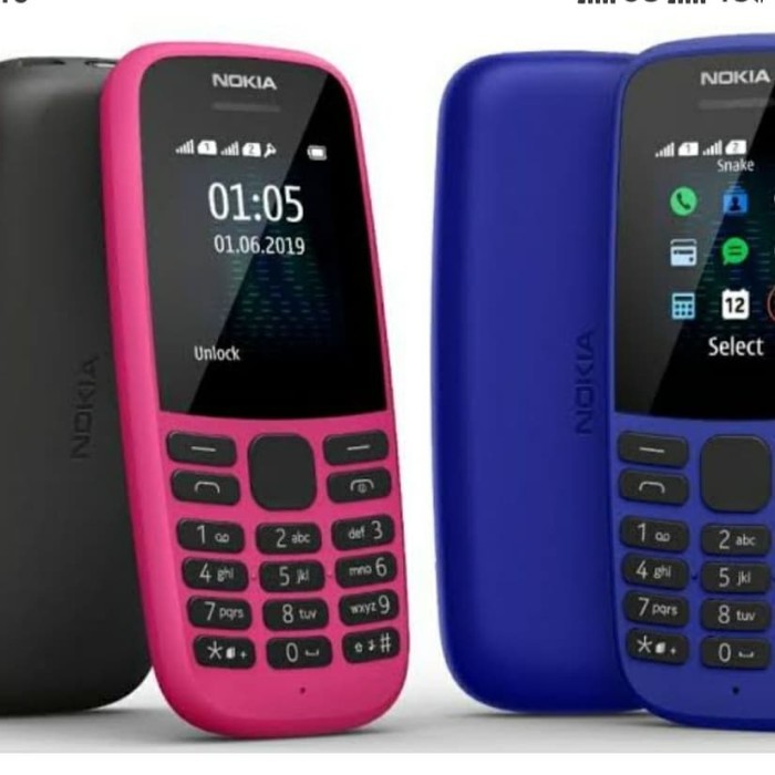 NOKIA NEW 105 Thn 2019 Garansi Resmi Nokia