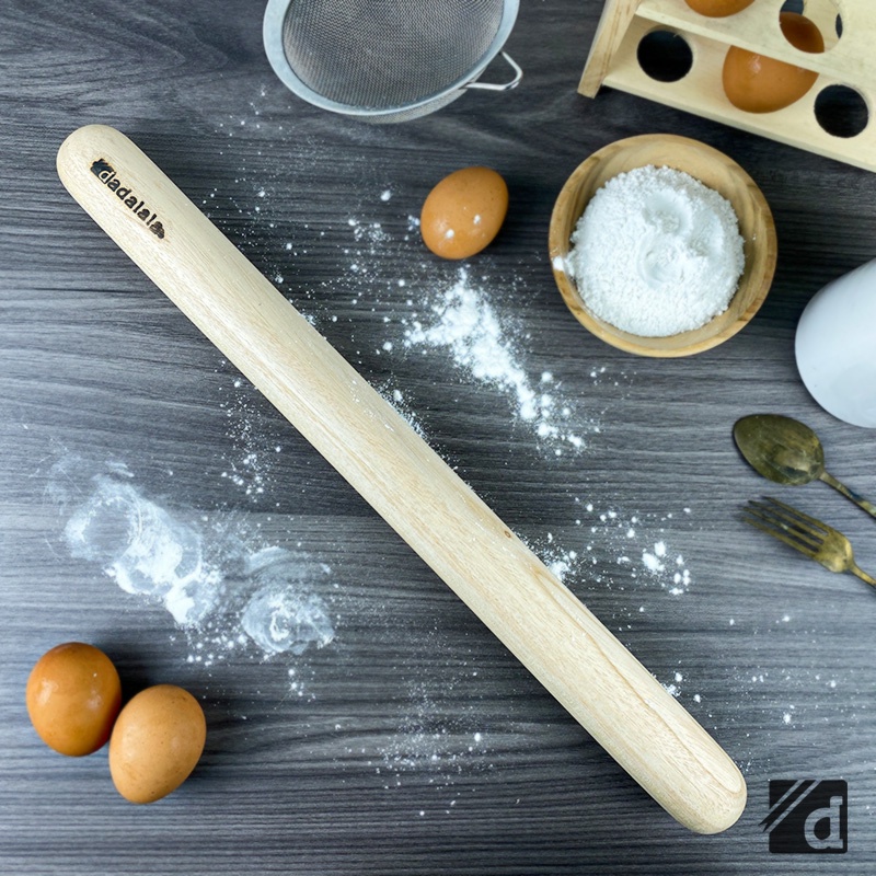 DADALALA Rolling Pin Kayu 50 Cm, Adonan Kue Bahan Kayu Model Stick