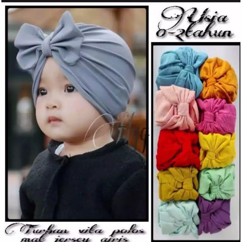 Turban Kupu | Turban Anak Pita Kupu | Turban Lucu | Alus Collection