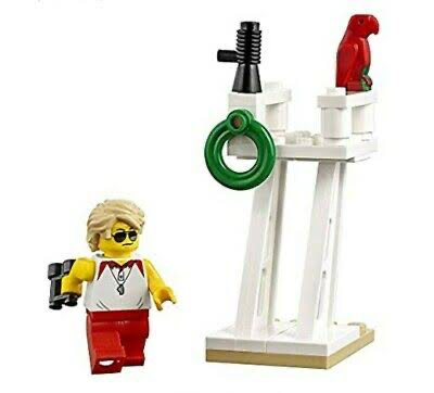 Lego City 60153 Partout - Lifeguard with Parrot