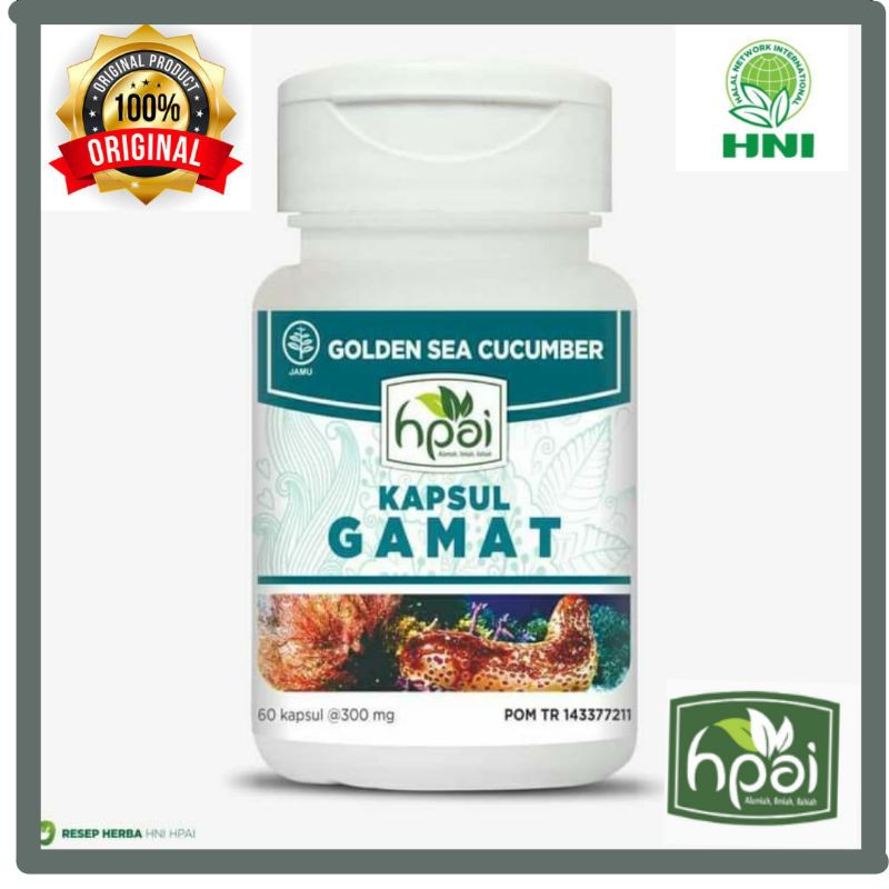 KAPSUL GAMAT TERIPANG EMAS ASLI
