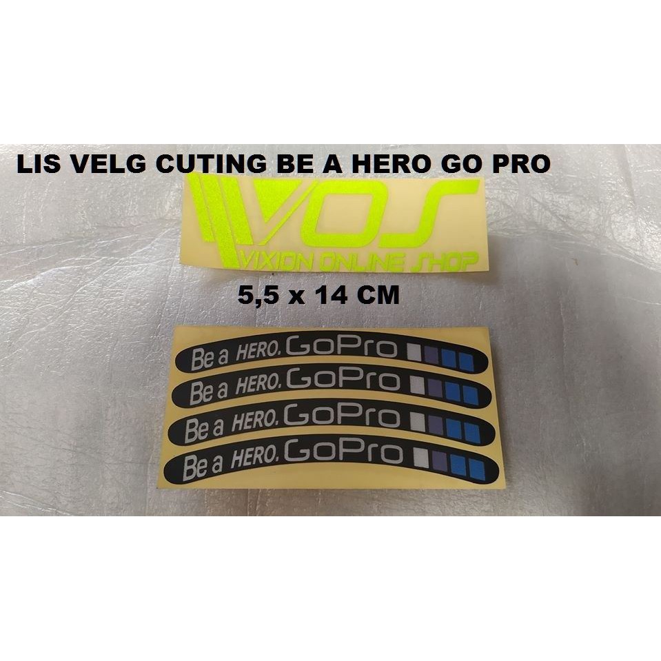 LIS VELG CUTING STIKER ISI 4 BEA HERO GO PRO