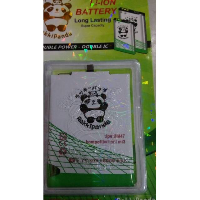 Battery rakkipanda bm47 3s 4x bn43 redmi note 4x