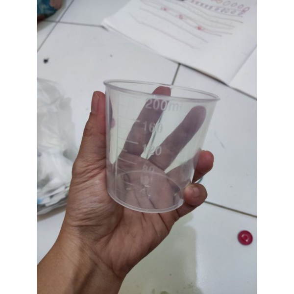 Gelas Ukur 200ml Gelas Takar 200ml Gelas Plastik 200ml gelas ukuran 200ml