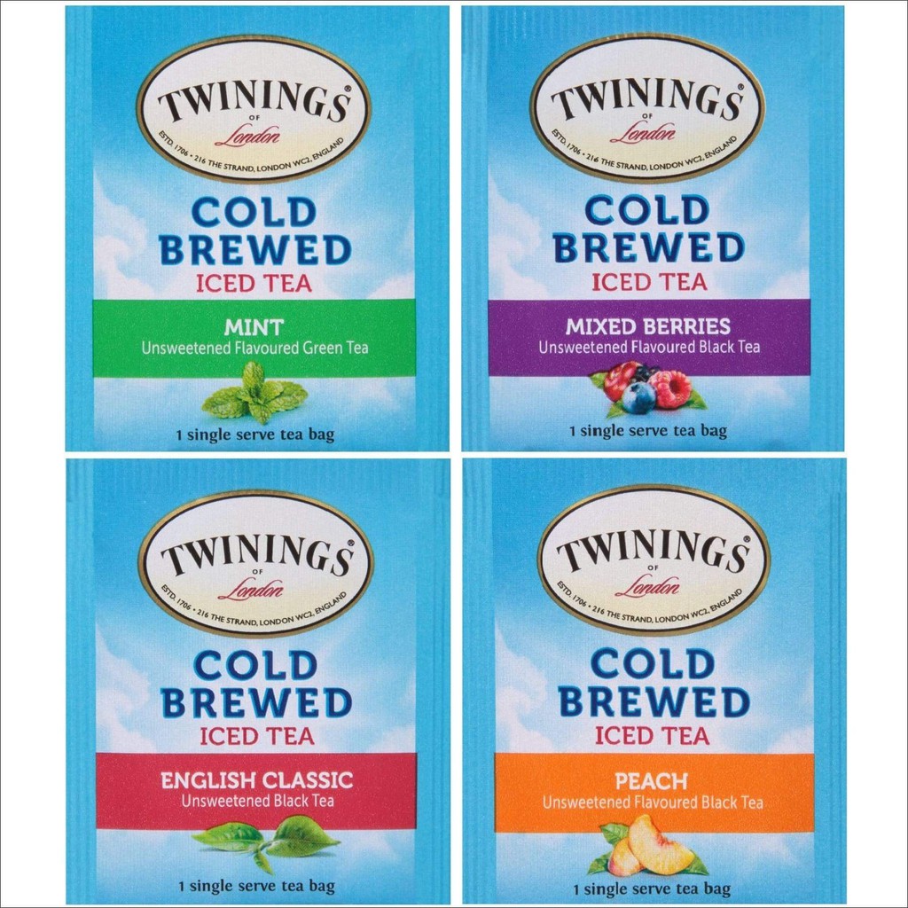 Jual TWININGS TEA COLD BREWED ICED TEA SINGLE SERVE TEA BAGS | Shopee ...