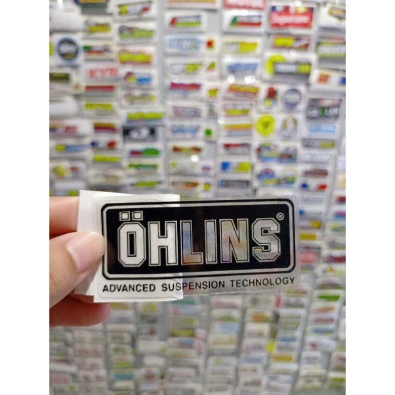 sticker printing OHLINS TRANSPARAN