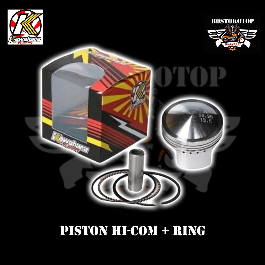 Kawahara Racing Piston Seher Seker Kit Set Hi Com HI-COM Set Ring Diameter Piston Ring 52 55.25 57 6