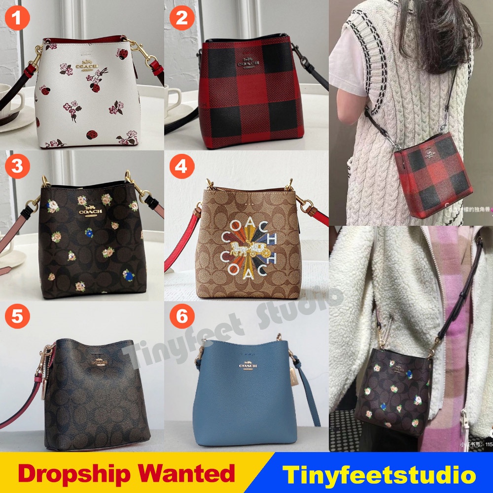 Coach C7268 C7267 C7270 C6835 C7269 C7266 Mini Town Bucket Women Handbag Crossbody Sling Bag