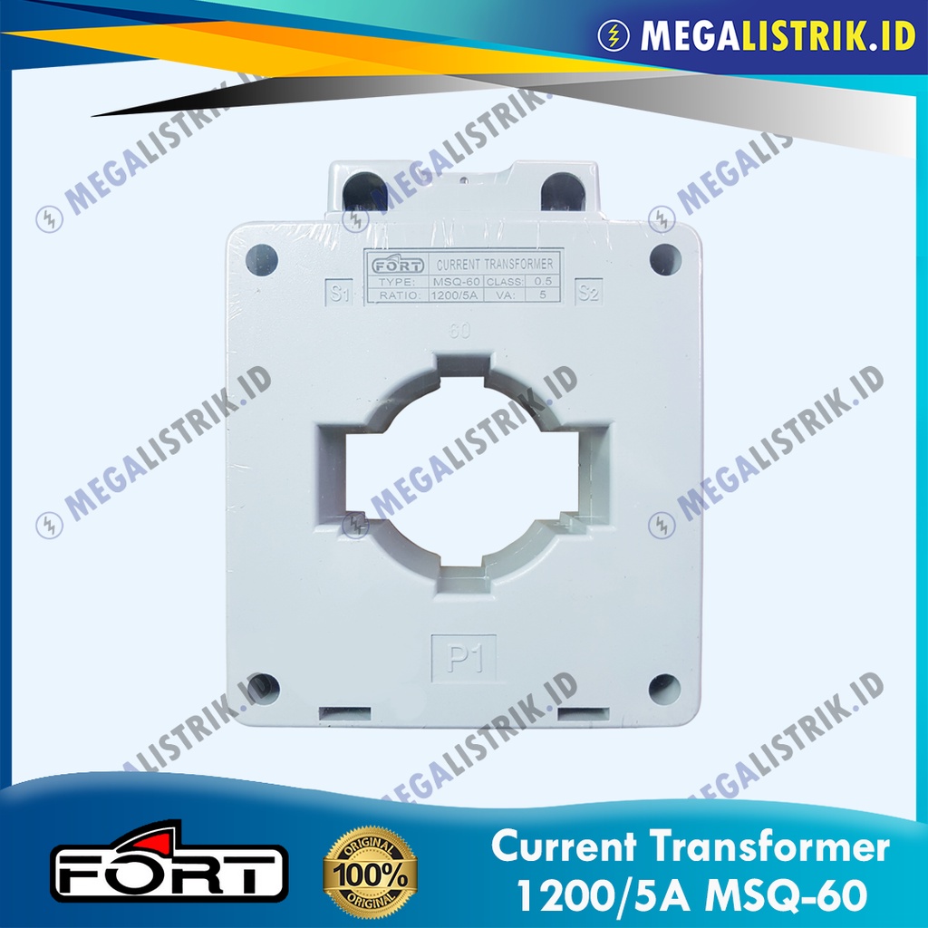 FORT CURRENT TRANSFORMER 1200/5A MSQ-60 / CT PANEL METER 1200 AMPERE / 1200A MSQ60