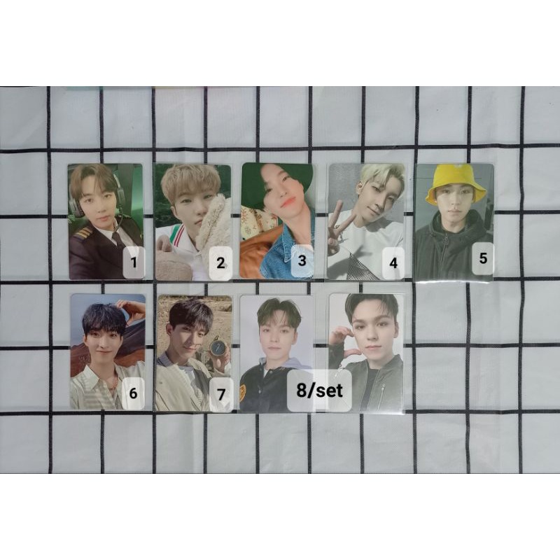 [Baca Deskripsi] pc photocard jeonghan wonwoo hoshi mingyu dokyeom dk hansol vernon pilot dicon 101 