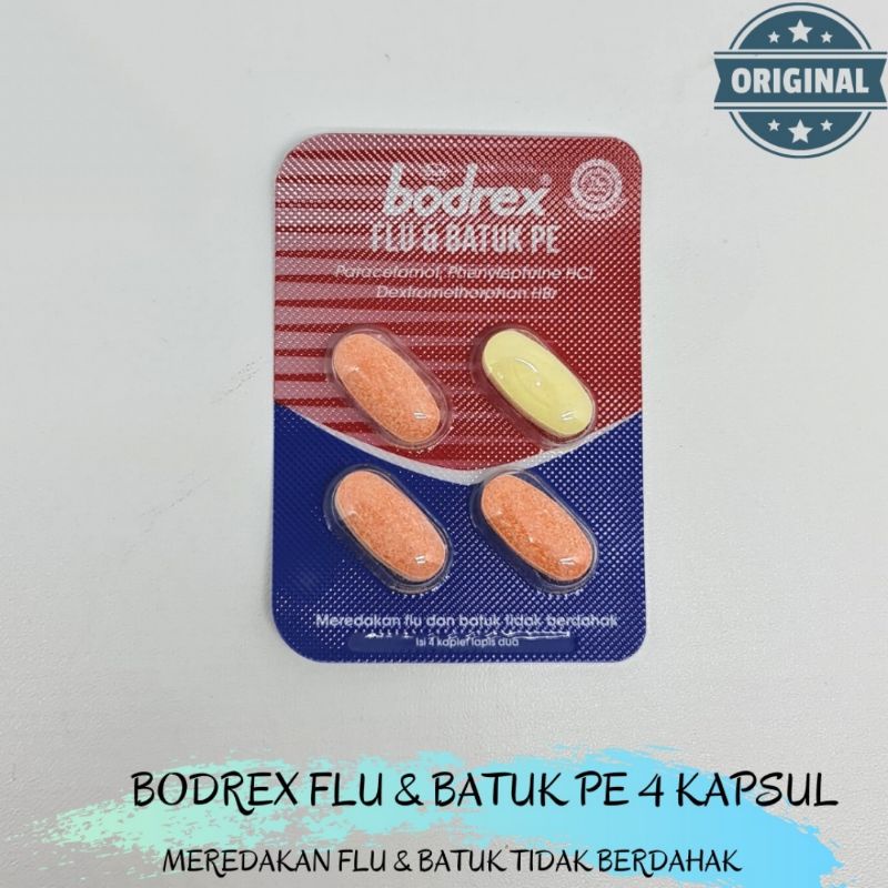 Jual Bodrex Flu Dan Batuk Tidak Berdahak Pe Kaplet Shopee Indonesia