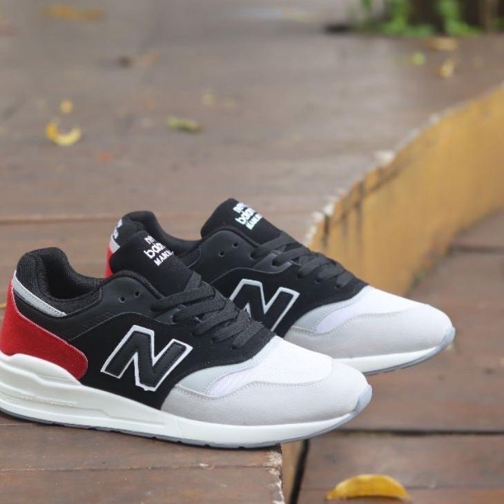 Sepatu Sneakers Running Pria 997 Brown Grey Orange Black Blue White Navy Grey Full white Black Green