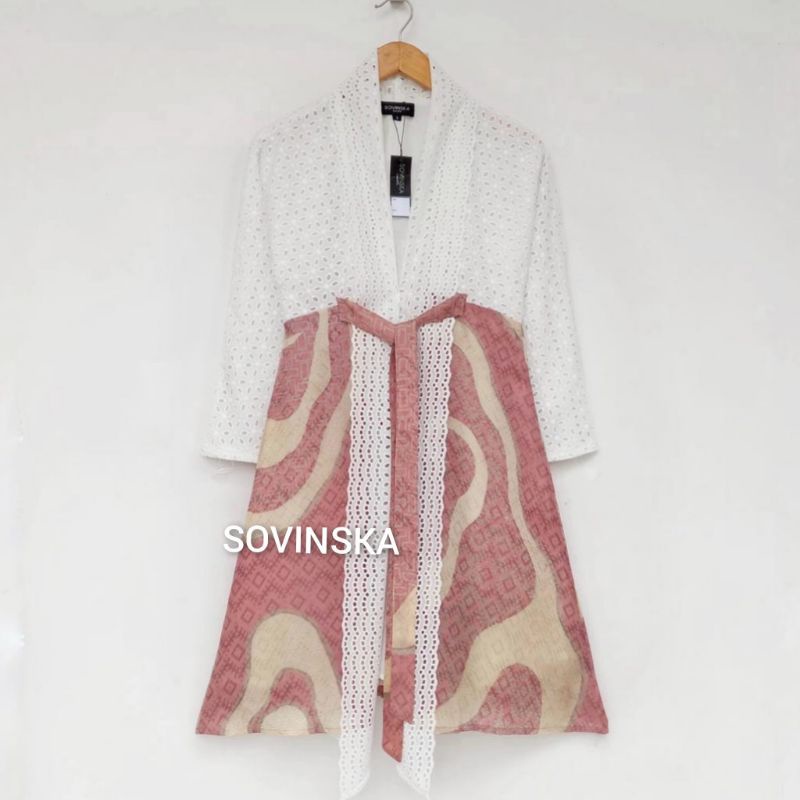 Dress Batik WTP 176 New Baju wanita Batik Modern Batik Kombinasi Lengan Panjang Tunik Midi Baju Kerj