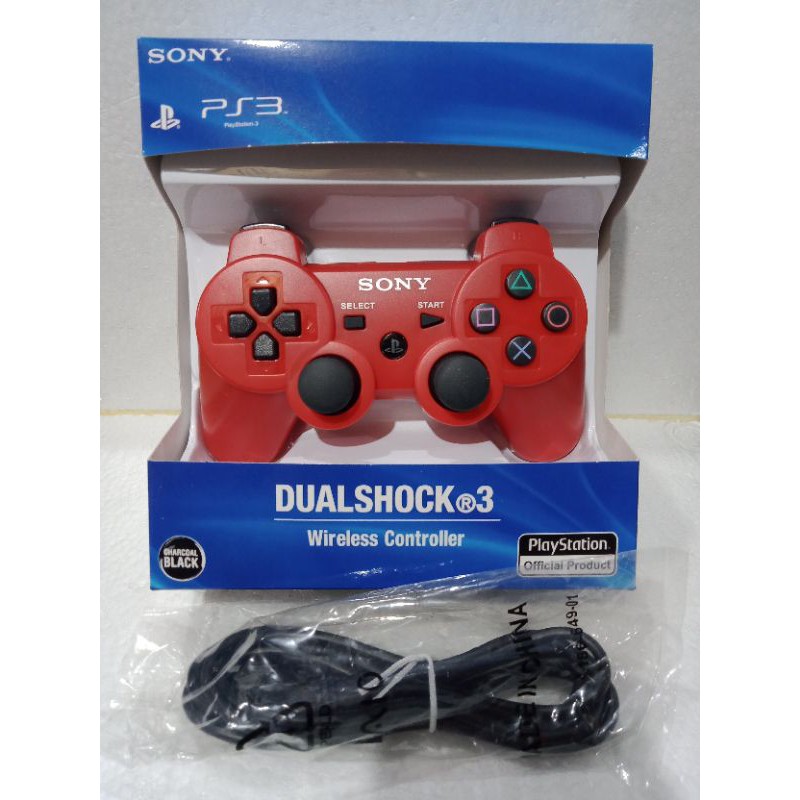 Stik ps3 op wireless warna plus kabel usb - Merah