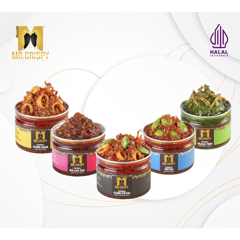 

SAMBAL CUMI ASIN/ BAJAK EBI /PETAI /CUMI PETAI/HIJAU TERI MR.CRISPY