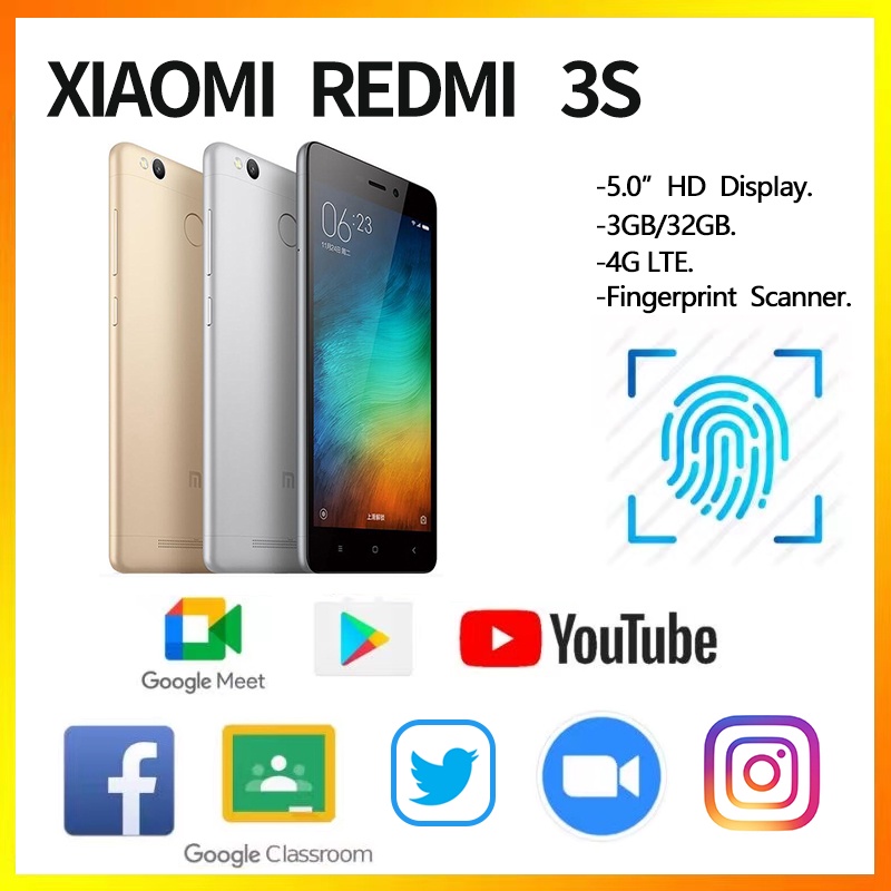 HP XIAOMI Redmi 3s  RAM 3/32 GB &amp; 2/16GB 4G LTE andoroid smartphone murah garansi