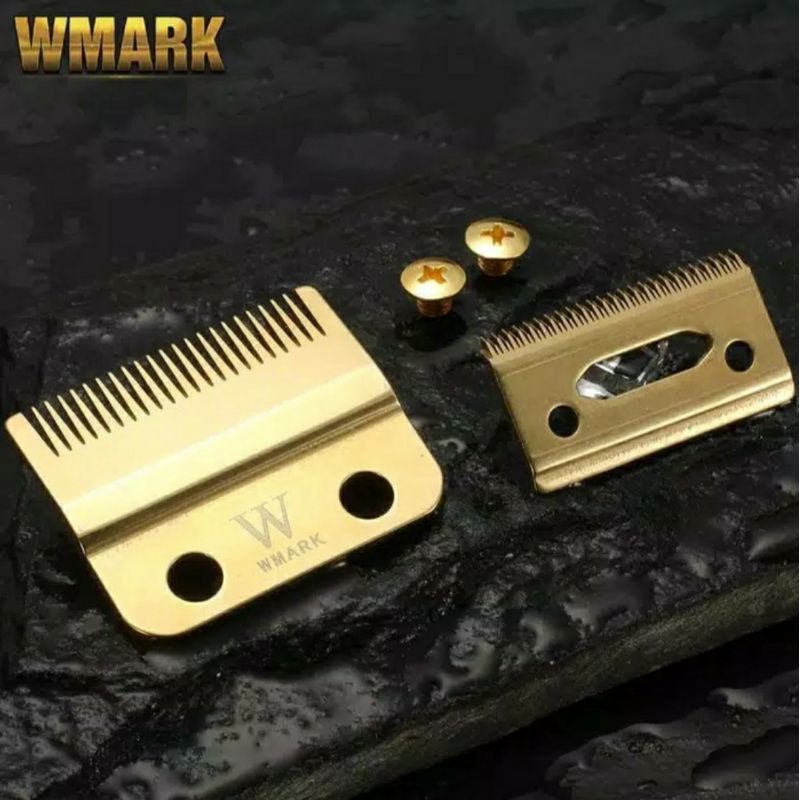 Mata Pisau Cukur Wahl / Sparepart Pisau Cukur Wahl Clip Blade Set Warna Gold